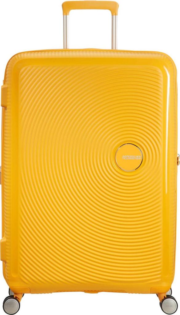 American Tourister Soundbox, Spinner, Gelb, Golden Yellow, 4 Rad/Räder, Spinnrad, Zahlenschloss