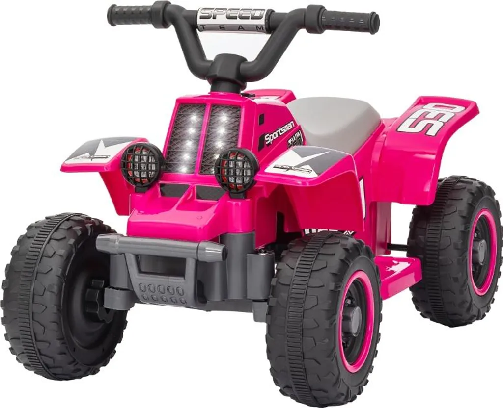 Mini quad électrique 6V rose pour fille, porteur à batterie 18-36 mois