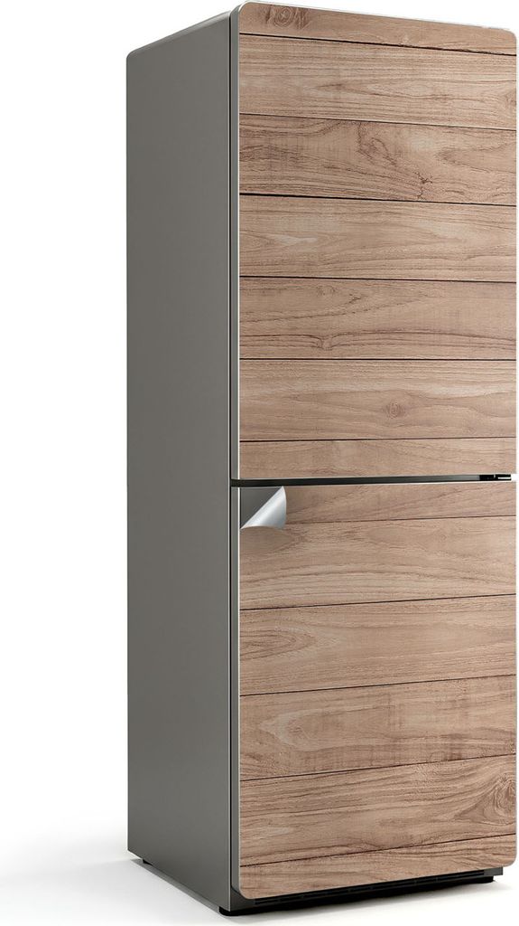 Rohbetonstruktur – Kühlschrank Aufkleber – Klebefolie Kühlschrank – Kühlschrank Nachbildung – Kühlschrankfolie selbstklebend – Küche...