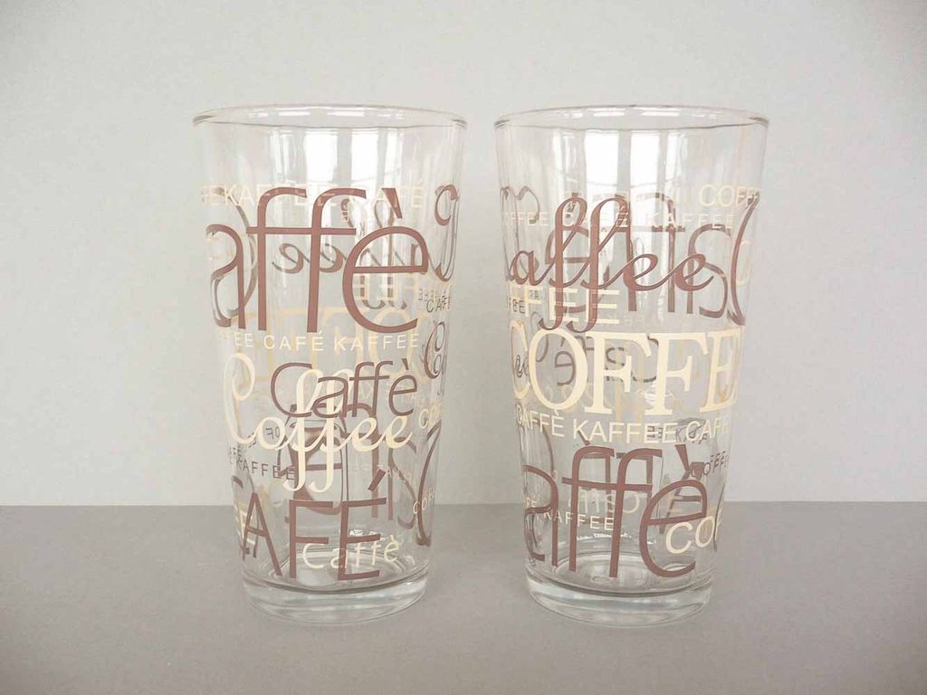 Latte Macchiato Glas 39cl stapelbar Coffee Nachbildung Produktbild 