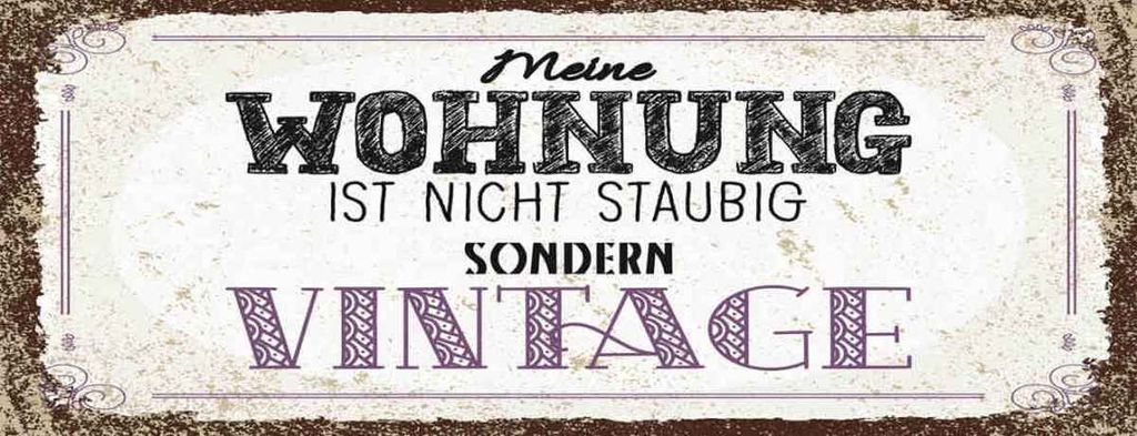 vianmo Holzschild 10x27 cm Wohnung nicht staubig Vintage Dekoration