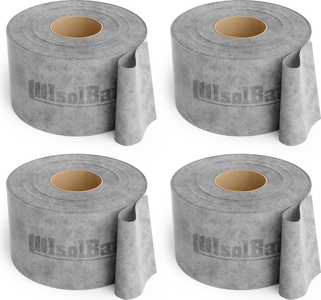 Isolbau Dichtband P3 Grau - 200 m Abdichtband Wasserdichtes Dichtungsband für Sanitär, Dusche, Bad und Fliesen, Balkon und Terrasse, Abdichtung f...