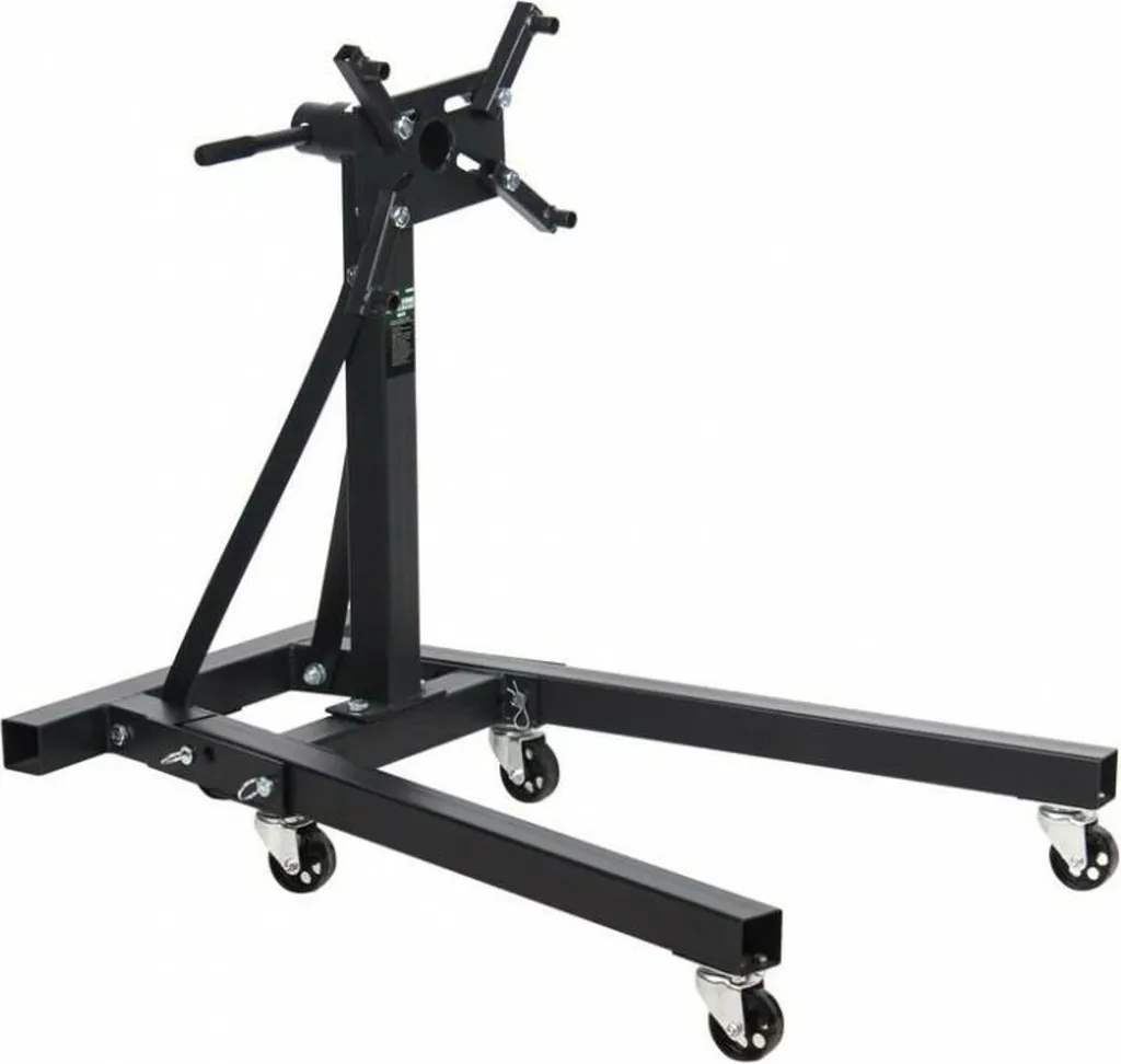Support moteur 900kg à 6 roues - Sécurisez vos travaux mécaniques
