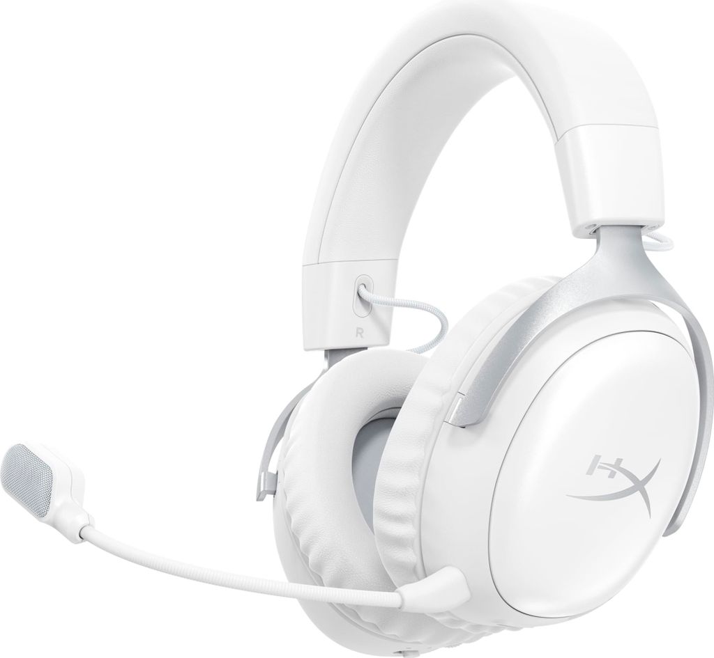 HyperX Cloud III S – Kabelloses Gaming-Headset, Multiplattform, 2,4 GHz, Bluetooth, Akkulaufzeit bis zu 120 Stunden, 2,4 GHz, 53-mm-Neigungstreib...