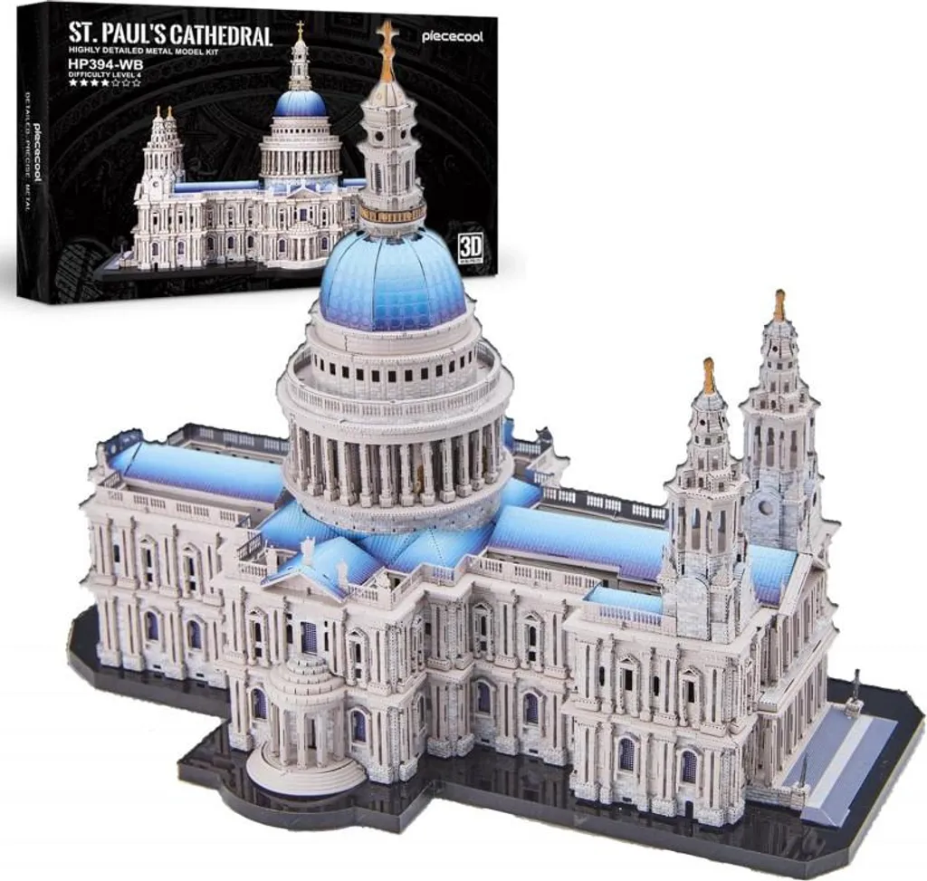 Puzzle 3D Métal 639 Pièces Cathédrale Saint-Paul - Découpe Laser Précise