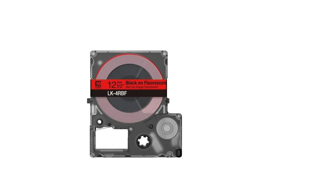 Ruban Epson LabelWorks LK-4RBF rouge fluorescent 12mm - 2