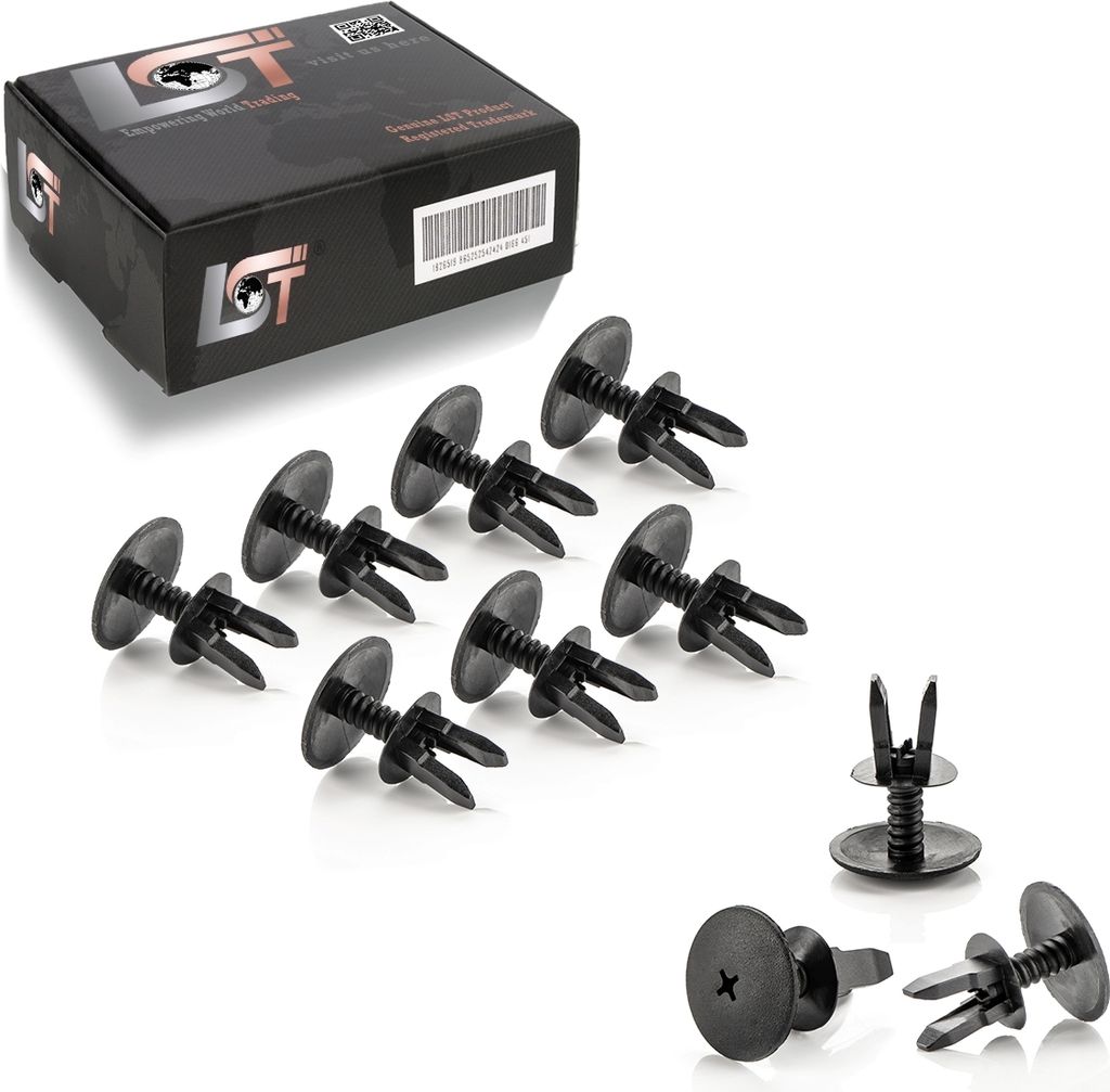 10x Wasserabweiser Windlauf Befestigung Clips für VW Golf III Cabrio Skoda
