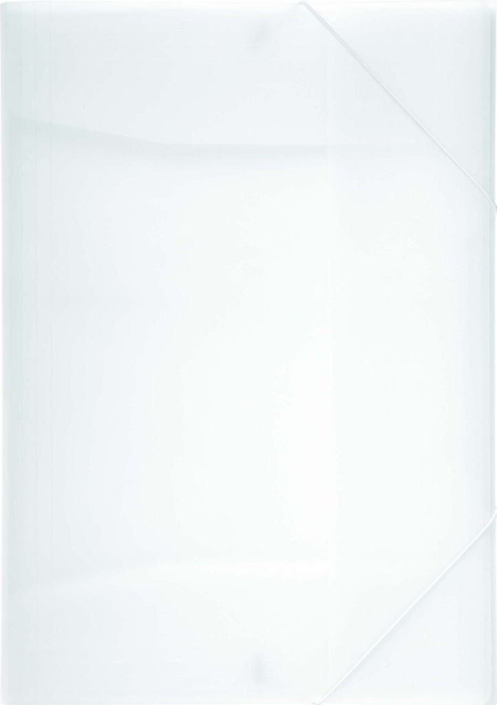 Gummizugmappe Lucy Colours A3 PP mit 3 Klappen transparent Packung mit 8 Stück