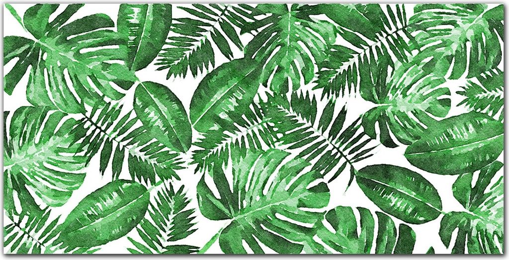 Coloray Bild aus Acryl 140 cm x 70 cm - Küche Wanddekoration Dekoration Wohnzimmer Gehärtetes Acryl Bild auf Acrylglas - Blätter