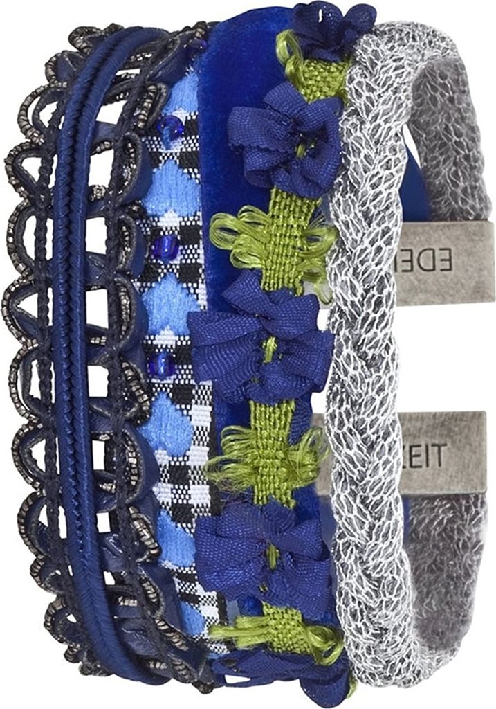 Edelzeit Armband blau Armreif breites Trachtenarmband EZB05