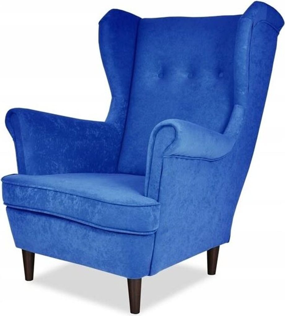 Family Meble Ohrensessel Ari Relaxsessel aus Webstoff Skandinavisch Loungesessel Fernsehsessel Für Wohnzimmer Esszimmer Schlafzimmer Büro (MKR 36)