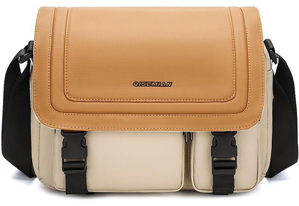 Crossbody Kamera Tasche Messenger mit Trennfächern Tragbar Robust Orange