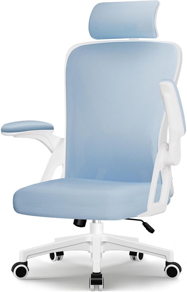 Portreen Bürostuhl, Bürostühle, Schreibtischstuhl, bürostuhl ergonomisch mit Verstellbarer Kopfstütze,Chefsessel, Drehstuhl 150kg