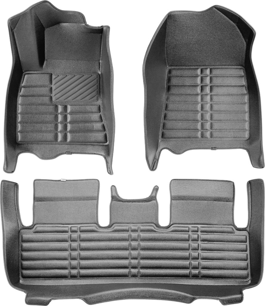 5D Premium Auto Fussmatten TPE Set passend für Tesla Model 3 Baujahr ab 2017