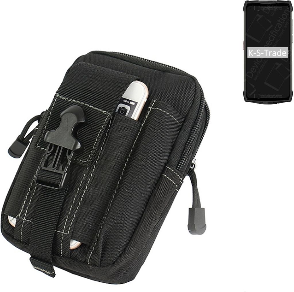 K-S-Trade Gürtel Tasche kompatibel mit Ulefone Armor 13 Gürteltasche Holster Schutz Hülle Handy Hülle Smartphone outdoor Handy-Hülle schwarz