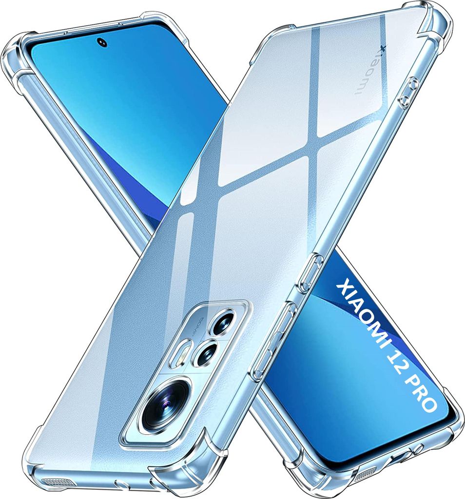 Hülle für Xiaomi 12 PRO - Stoßfeste Transparent Handyhülle Kratzfest Schutzhülle Ultra Dünn Phonillico