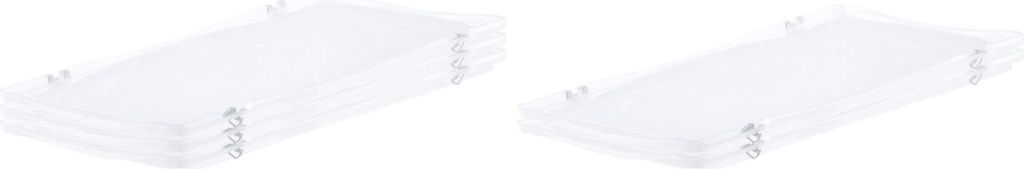 SparSet 5x Scharnierdeckel für transparente Eurobehälter BasicLine & LightLine | BxT 30x40cm | Eurobox, Transportbox, Transportbehälter, Stapelb...