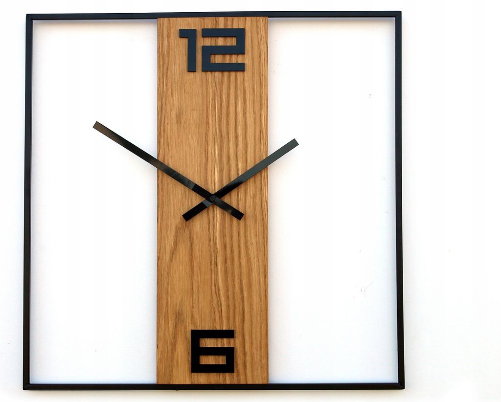 ModernClock, Wanduhr metall, Große Wanduhren 49cm, Silent Wanduhr, Metal Wanduhren