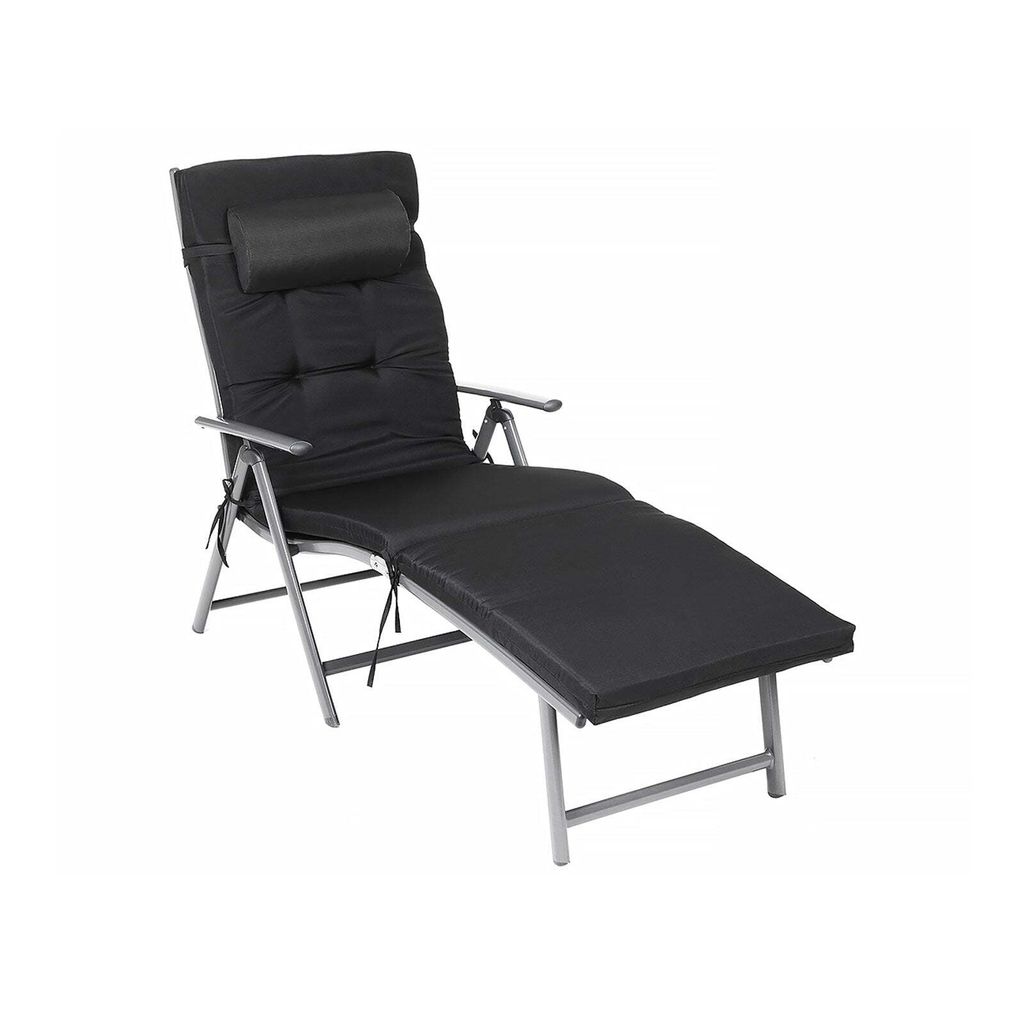 Klappstuhl Strandstuhl Außenstuhl 183cm synthetisch atmungsaktiv
