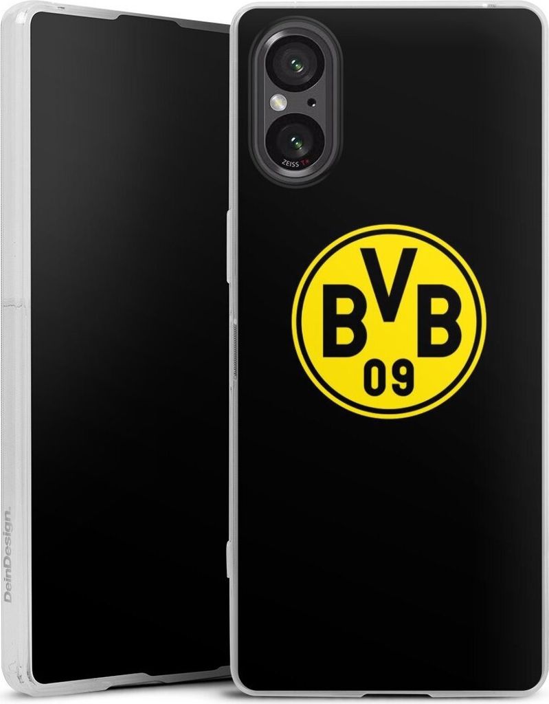 DeinDesign Slim Hülle für Sony Xperia 5 V Silikon Case Ultra Dünn Handyhülle BVB Borussia Dortmund Logo
