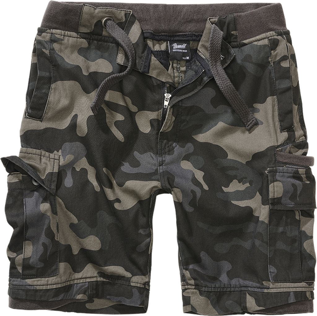 Brandit Tascheham Vintage Shorts-kurze Hose Größe 3XL Farbe Dunkles Tarnmuster