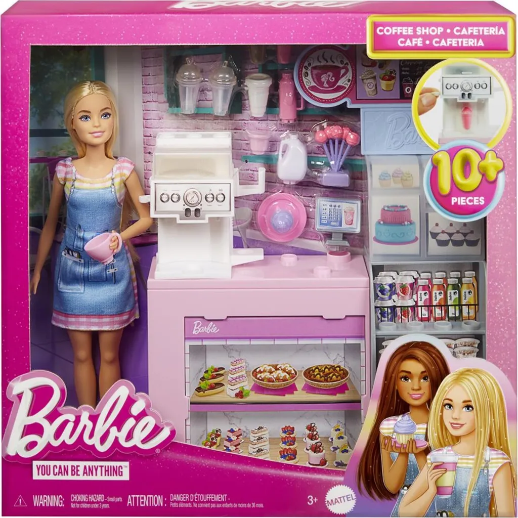 Barbie Occupation Café avec poupée mannequin et accessoires de jeu