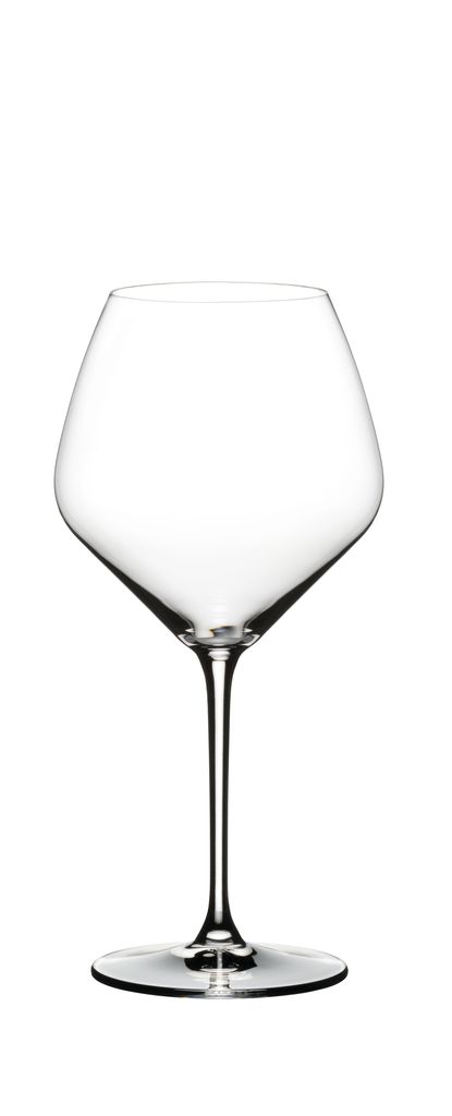 A clear, studio shot of a single wine glass against a white background.