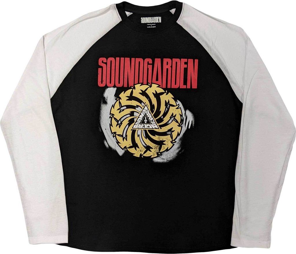 Soundgarden - "Tour 2017" T-Shirt für Herren/Damen Uni Raglanärmel RO5778 (S) (Schwarz/Weiß)