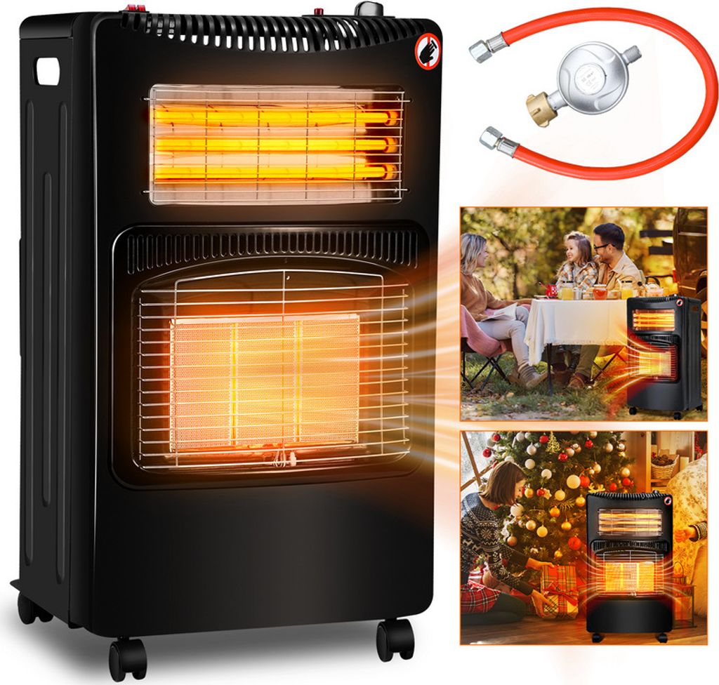Ceramiczny ogrzewacz gazowy Jopassy 4200 W z regulatorem Zdjęcie produktu 