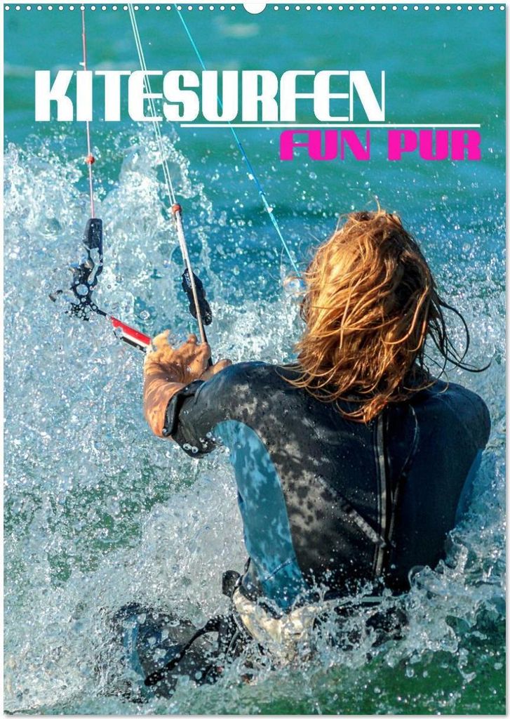 Kitesurfen - Fun pur (Wandkalender 2026 DIN A2 hoch), CALVENDO Monatskalender
