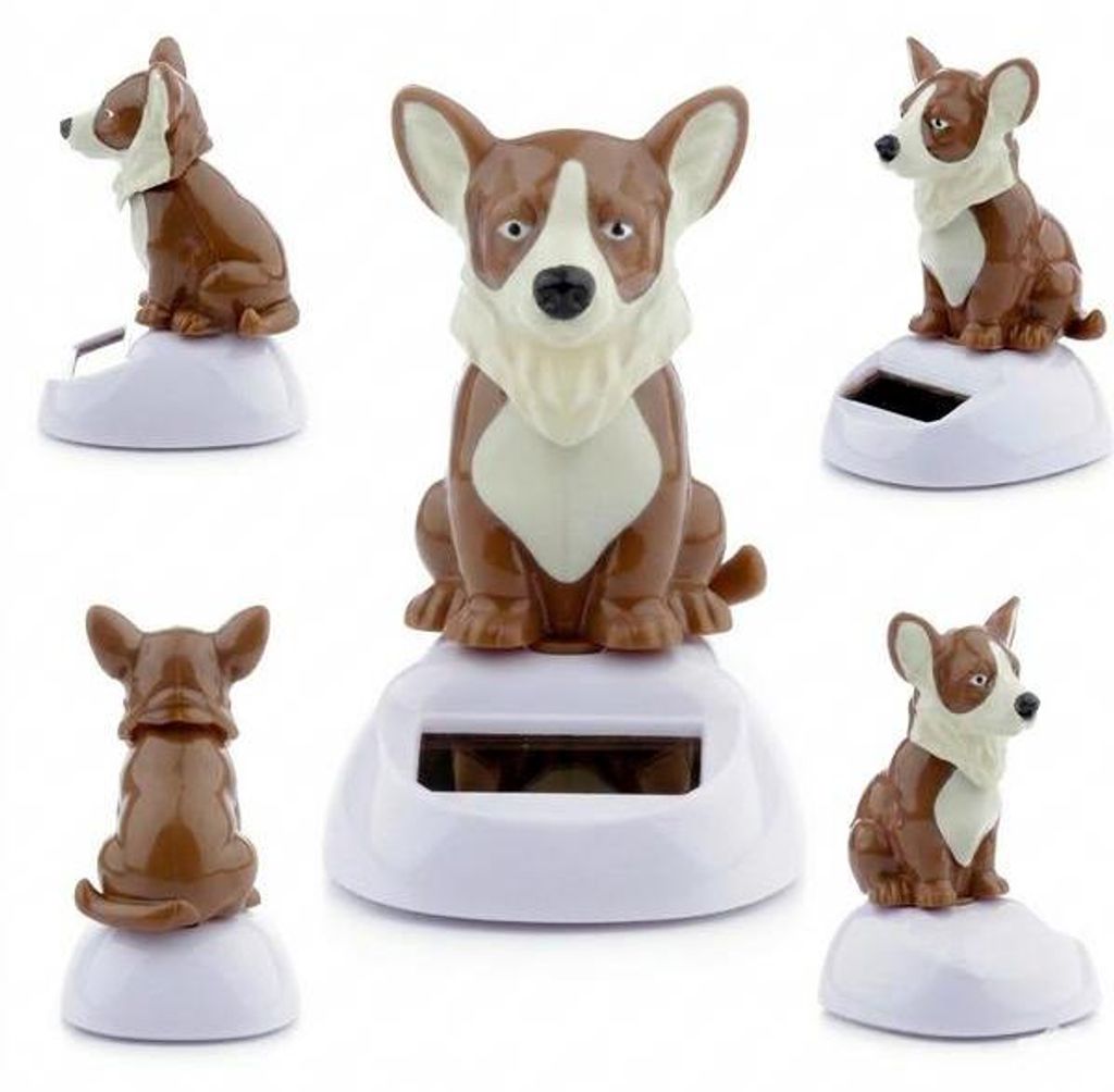 Solar-Wackelfigur Corgi Immagine del prodotto 