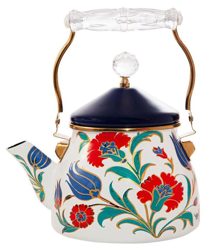 Teiera in smalto Serenk Premium da 2,1 L – decorata, Immagine del prodotto 