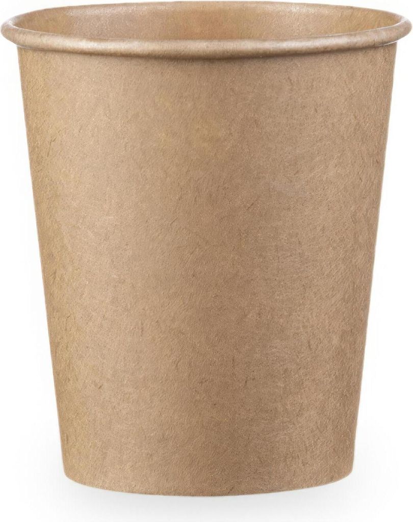 400x Kaffeebecher 'Coffee To Go' Pappbecher 100% ohne Kunststoff braun 200ml