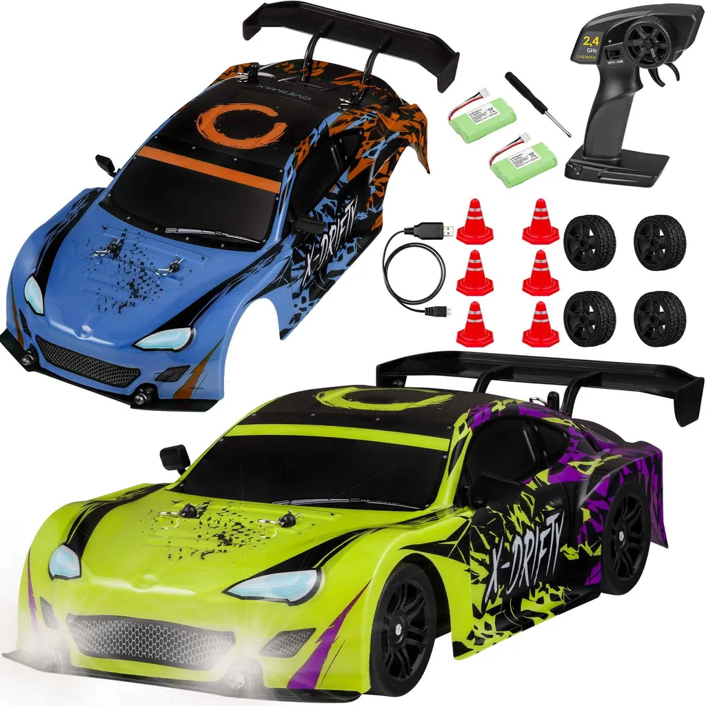 Voiture de Drift Télécommandée pour Enfant et Ado avec Double Batterie