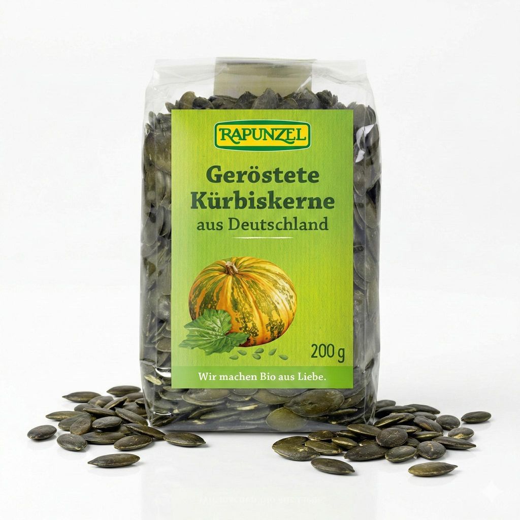 Rapunzel  Kürbiskerne, geröstet, 200g - 1 Beutel Produktbild 