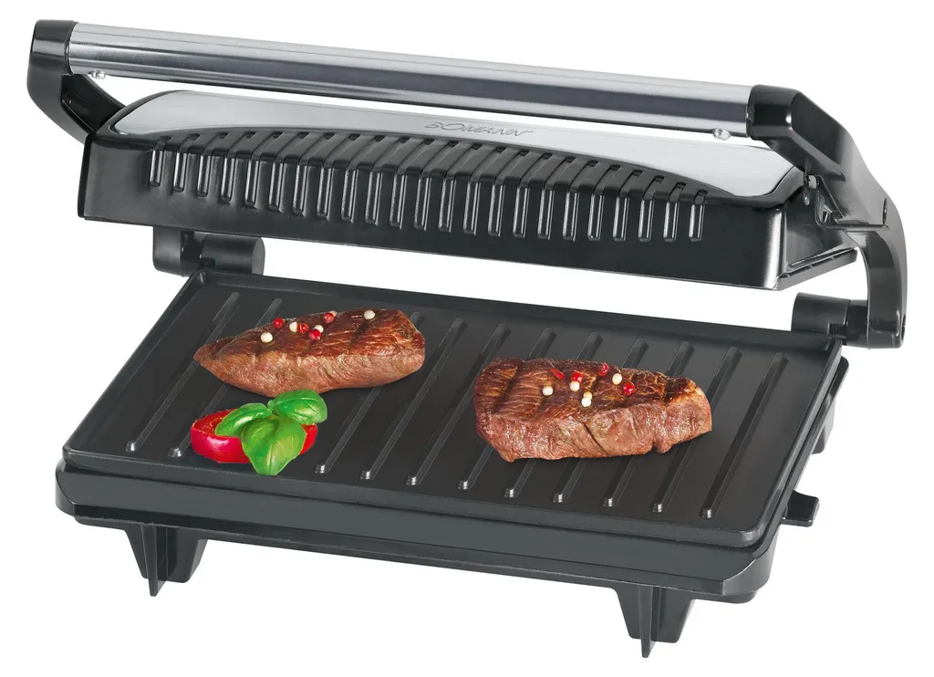 Bomann MG 2251 CB Grill Électrique de Contact et de Table Inox 2000W