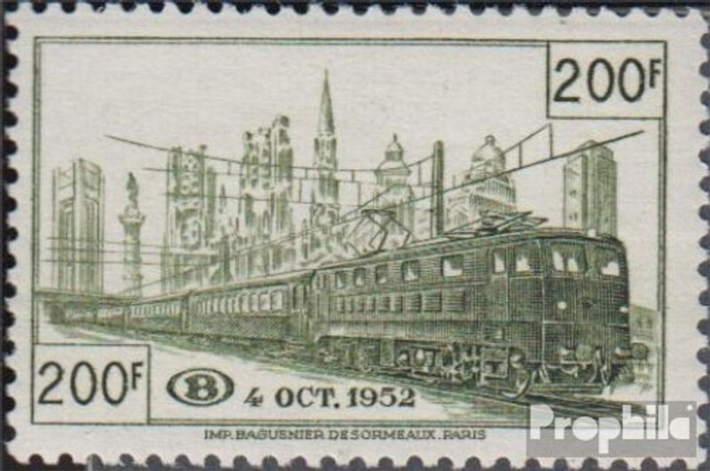 Briefmarken Belgien 1952 Mi EP297 (kompl.Ausg.) postfrisch Eisenbahnpaketmarke
