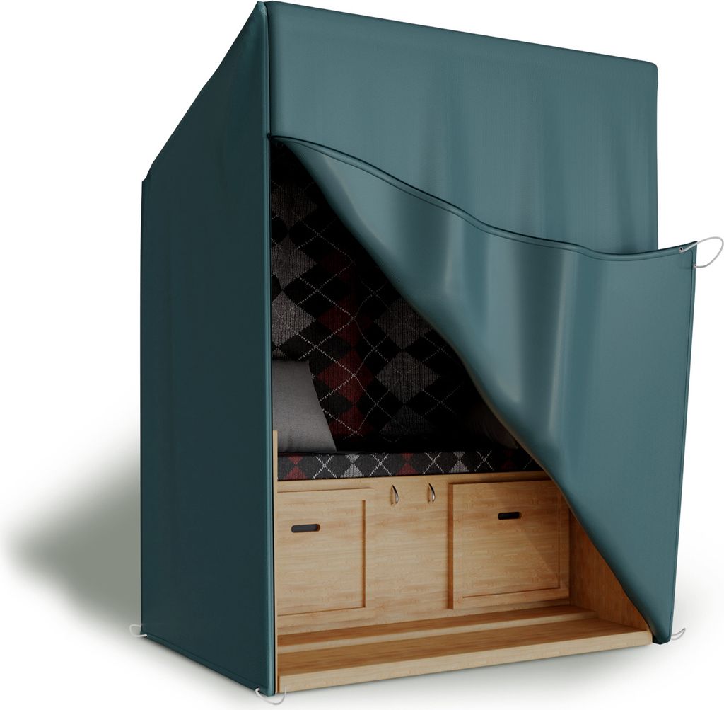 Kronenburg Schutzhülle Strandkorb - 125 x 90 x 165/135cm - Produktbild