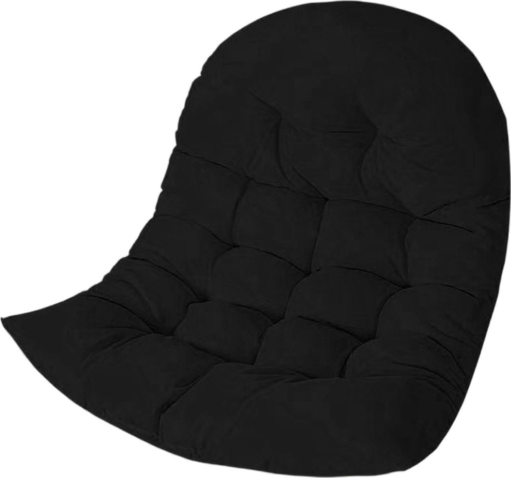 Hängendes Eierstuhlkissen mit waschbarem Bezug, Ersatz, toller Sprungeffekt, dicke Sitzmatte für den Außenbereich, Büro, Bibliothek, Garten