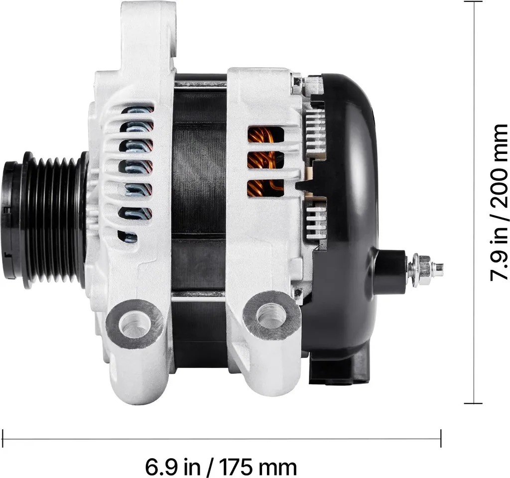 Alternatore auto SucceBuy 11252, compatibile con Buick Enclave Base 3.6L 2012-2013, Chevy Traverse LT 2009-2016, GMC Acadia SLT 2007-2015, Saturn Outlook V6 2007-2010, alternatore di ricambio per veicoli, numero di parte 25815839 - 8
