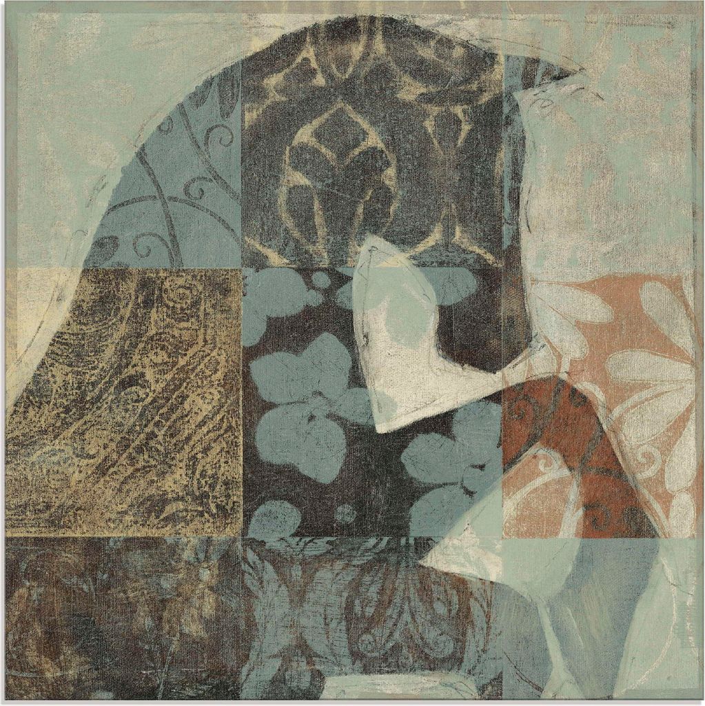 ARTland Glasbild Gemustertes Pferd II Größe: 30x30 cm
