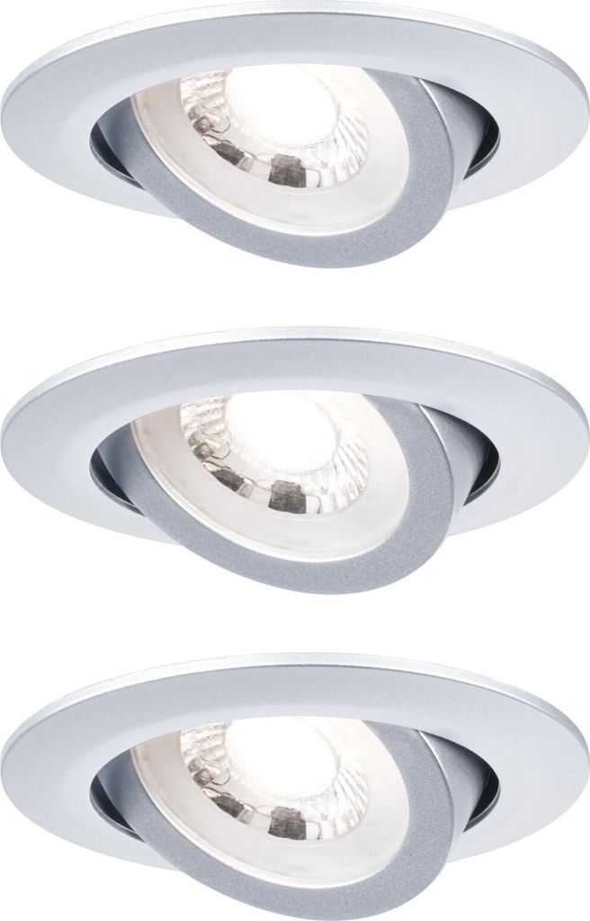 Paulmann Einbauleuchten-Set LED 3x6W chrom-matt
