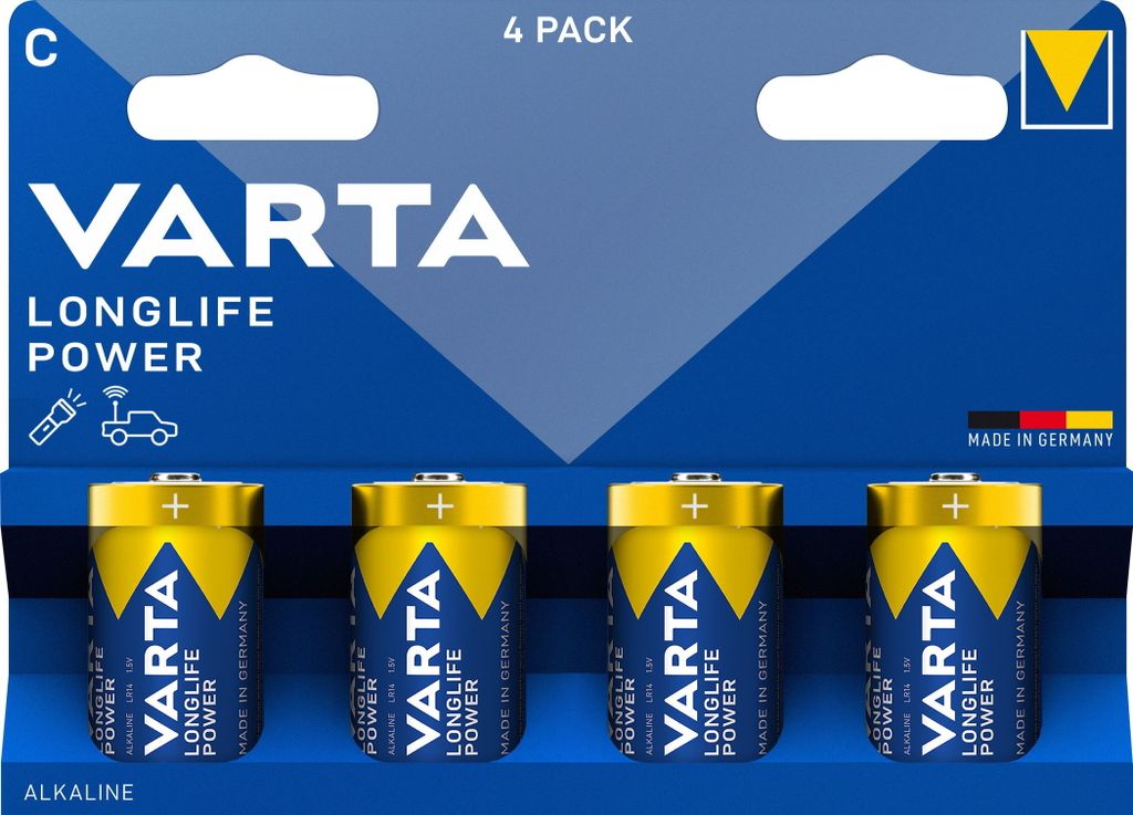 VARTA 4914121424, Pilas alcalinas VARTA Longlife Power, Imagen del producto 