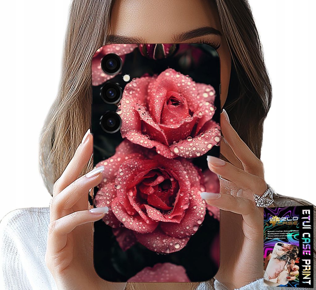 Etui Für Samsung Galaxy S24 Fe - Schöne Rosa Rosen, Florale Muster, Etui