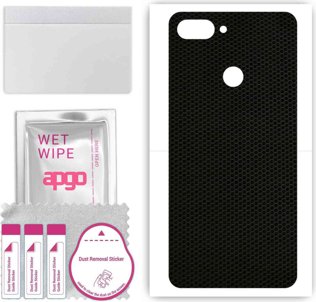 apgo Rückseite Schutzfolie, Skin, kompatibel mit Asus Zenfone Max Plus (M1) ZB570TL, Hinten Displayschutzfolie aus Vinylfolie, kratzfest, einfache...