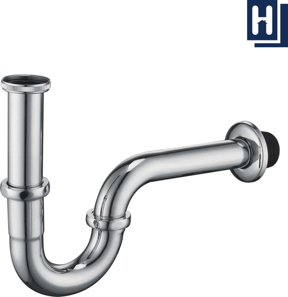 Universal Siphon für Waschbecken Waschtisch Röhrengeruchverschluss Abflussgarnitur passgenau Röhrensiphon Geruchsverschluss Ablaufgarnitur