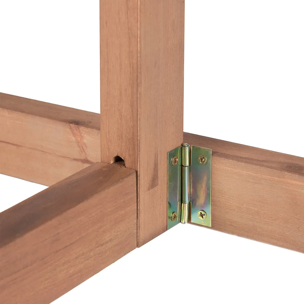 Petite Table Pliante Demi-Ronde en Bois - Solution Gain de Place Balcon - 8