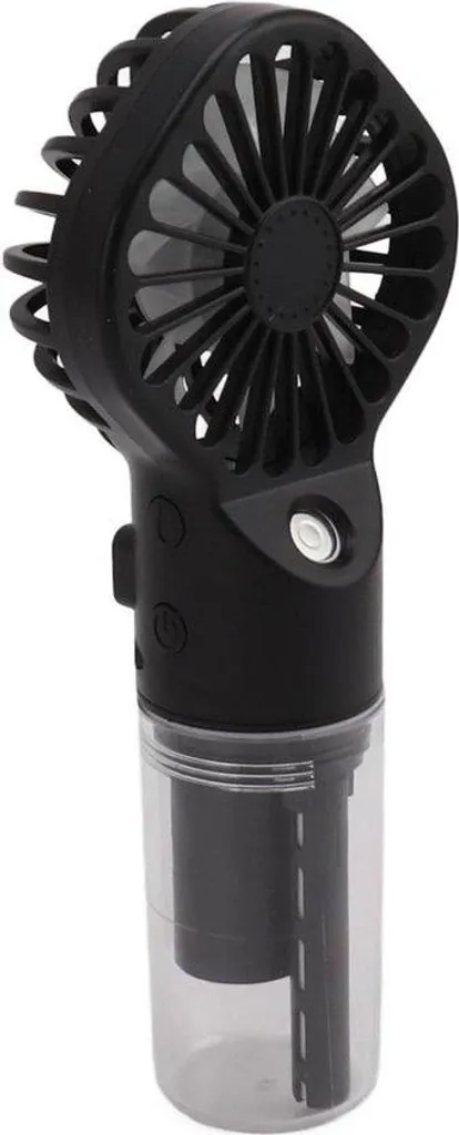 Ventilateur portable à main avec brumisateur d'eau 4 vitesses Noir