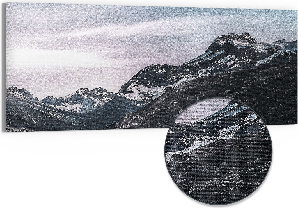 DEQORI Hybrid Leinwand Bild 150x60 cm 'Fluss der Sterne' Produktbild 