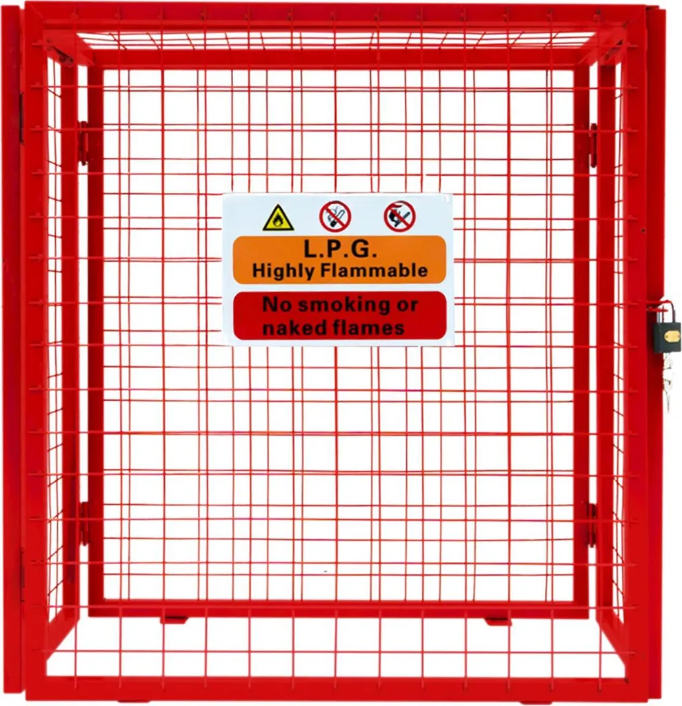 Armoire bouteille de gaz pliable en treillis acier galvanisé 2x13kg